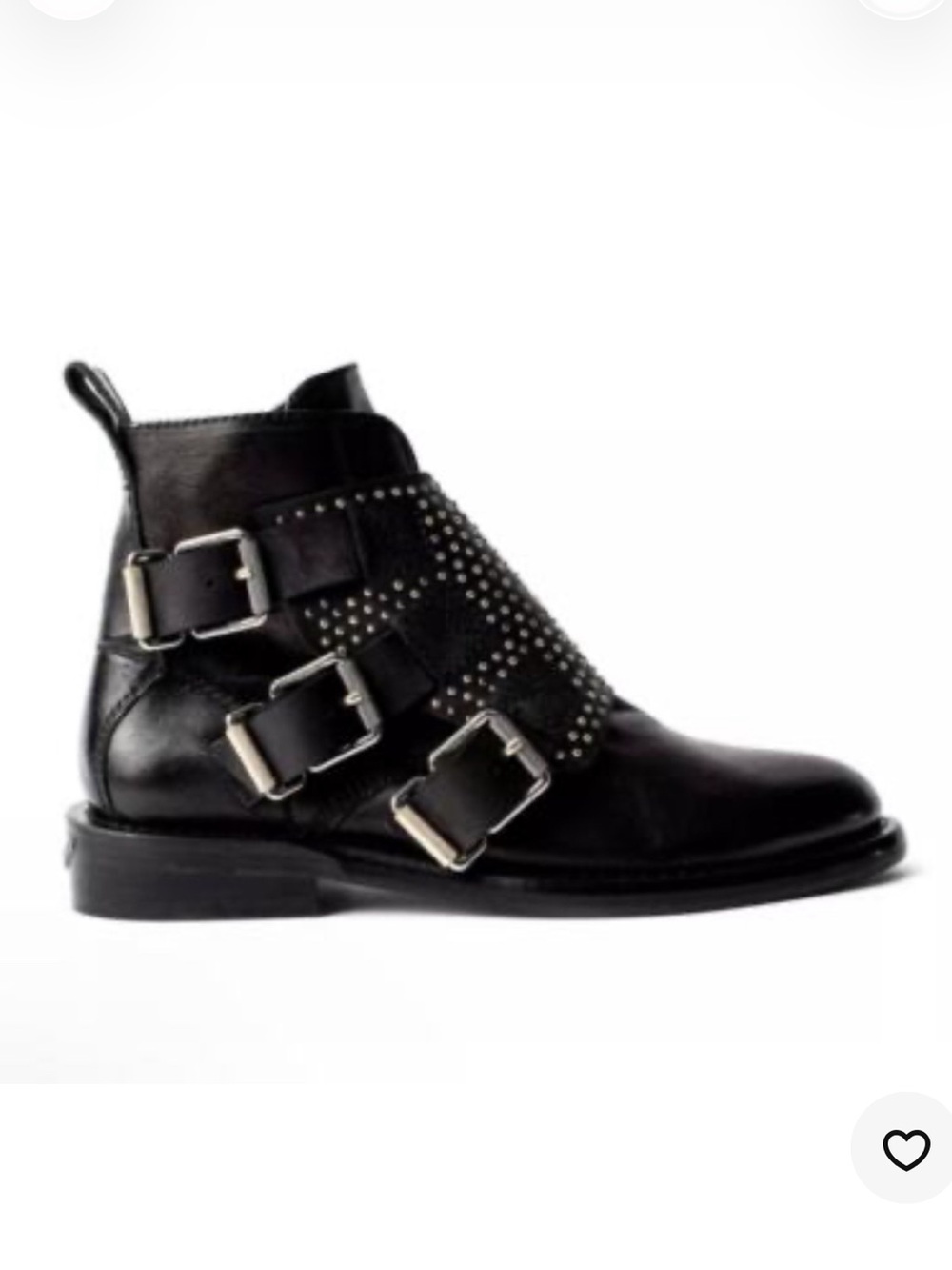 Zadig & Voltaire Laureen Studded Ankle Boots - Size 38